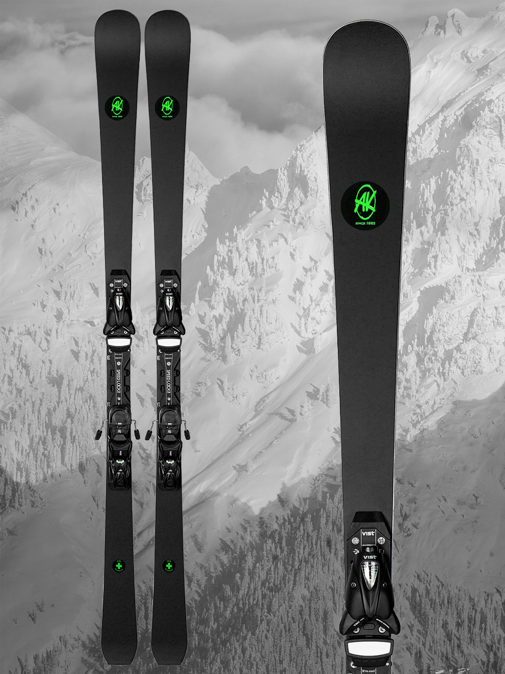 Sjezdové lyže AK Ski Piste Green